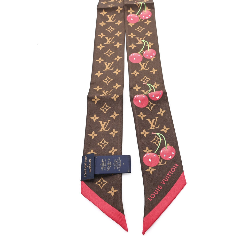 Louis Vuitton LV X TM Silk Monogram Cerises Bandeau Brown
