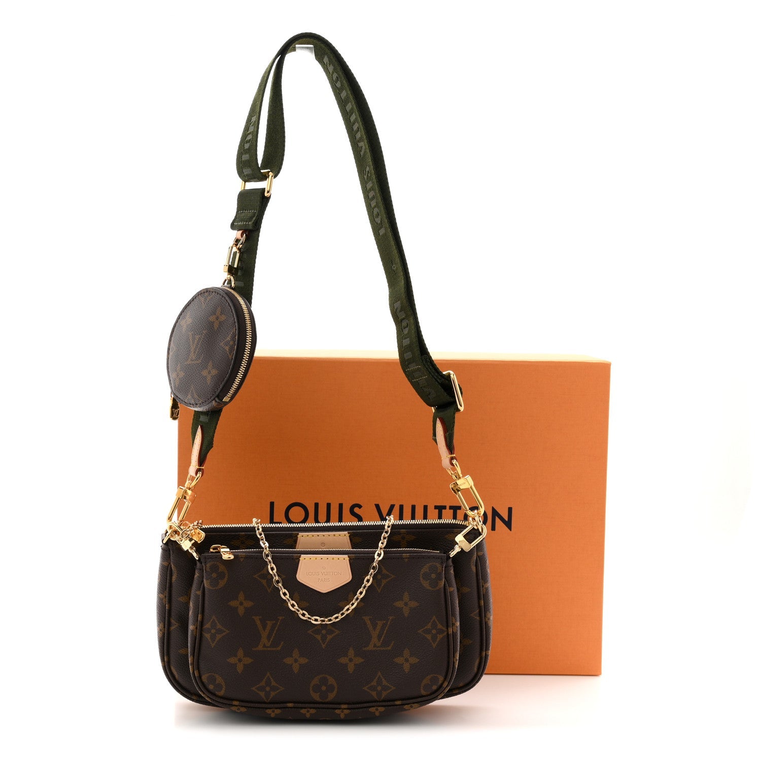 Louis Vuitton Monogram Multi Pochette Accessories Kaki