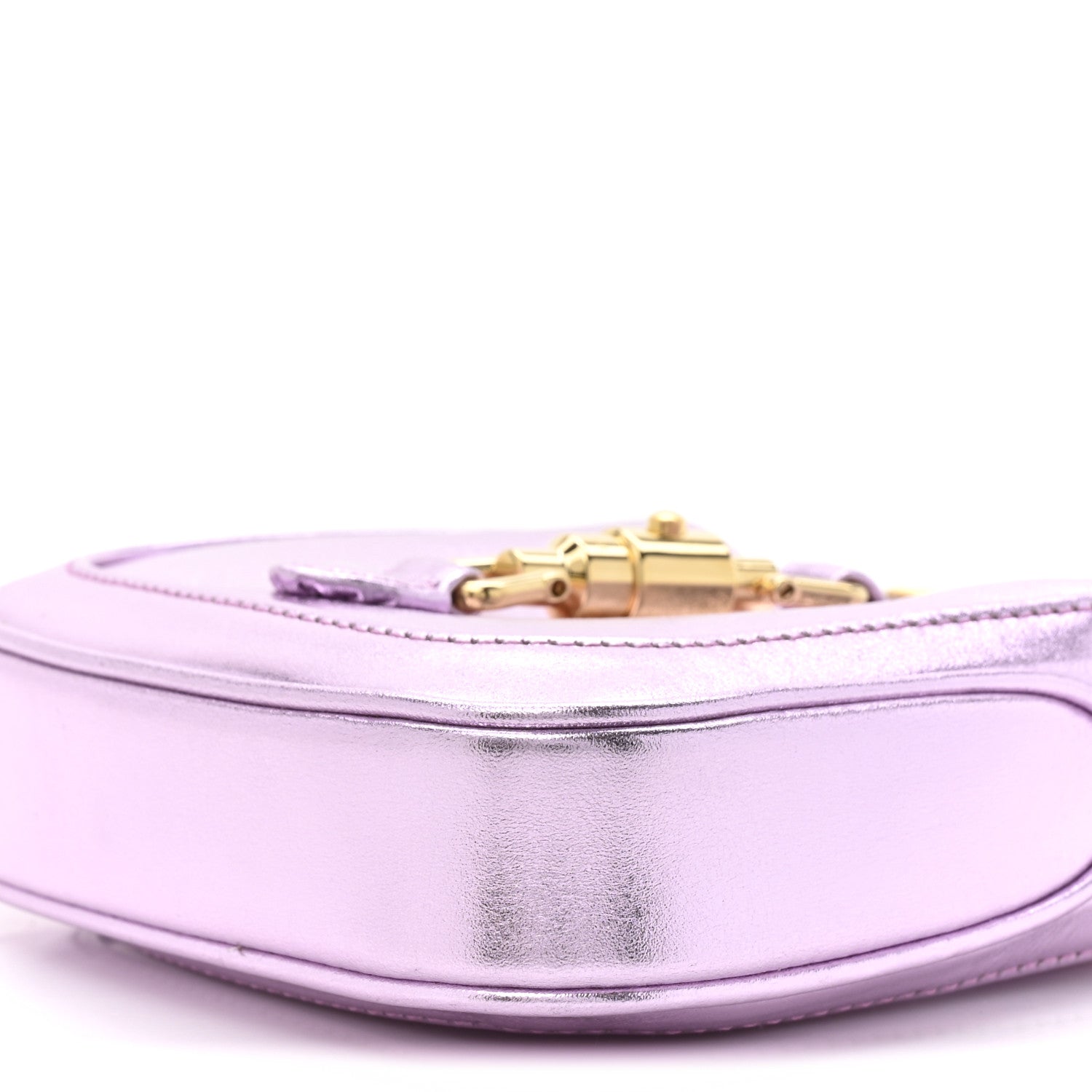 Gucci Laminated Nappa Nano Jackie 1961 Hobo Metallic Rosa