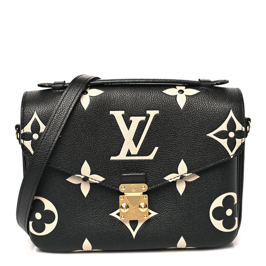 Louis Vuitton Empreinte Monogram Giant Pochette Metis Black Beige