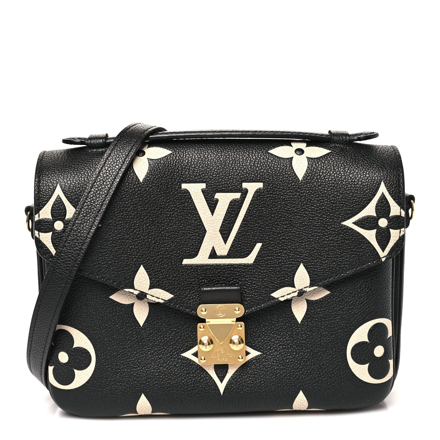 Louis Vuitton Empreinte Monogram Giant Pochette Metis Black Beige