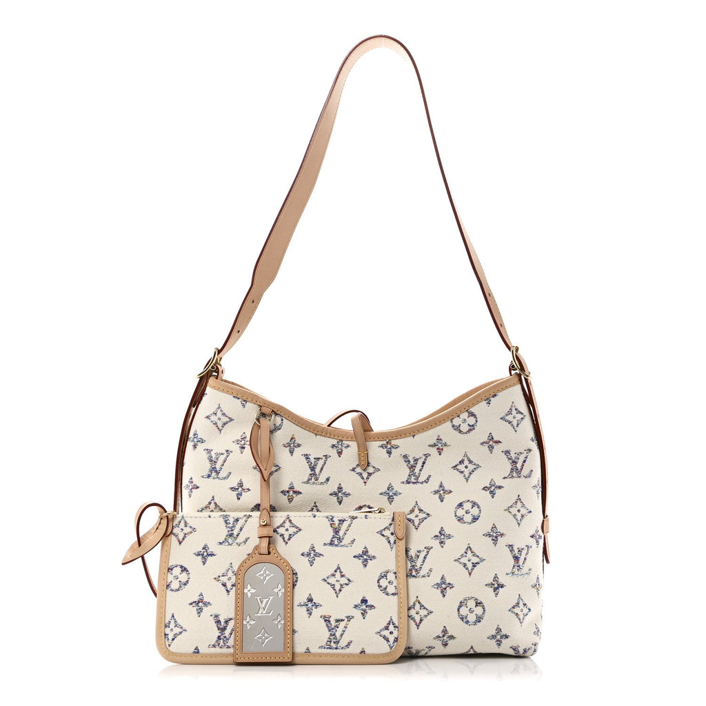 Louis Vuitton Monogram Jacquard CarryAll PM Multicolor Beige