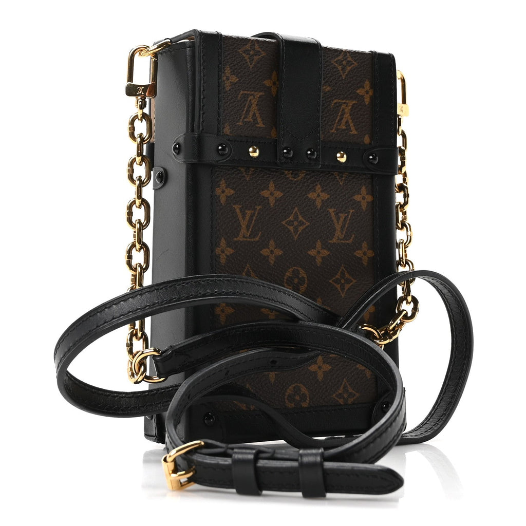 Louis Vuitton Monogram Pochette Trunk Verticale Black