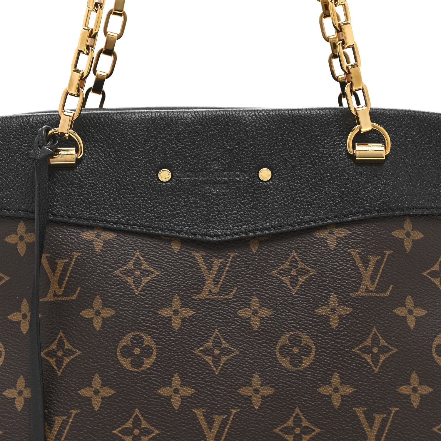 Louis Vuitton Monogram Pallas Shopper Black