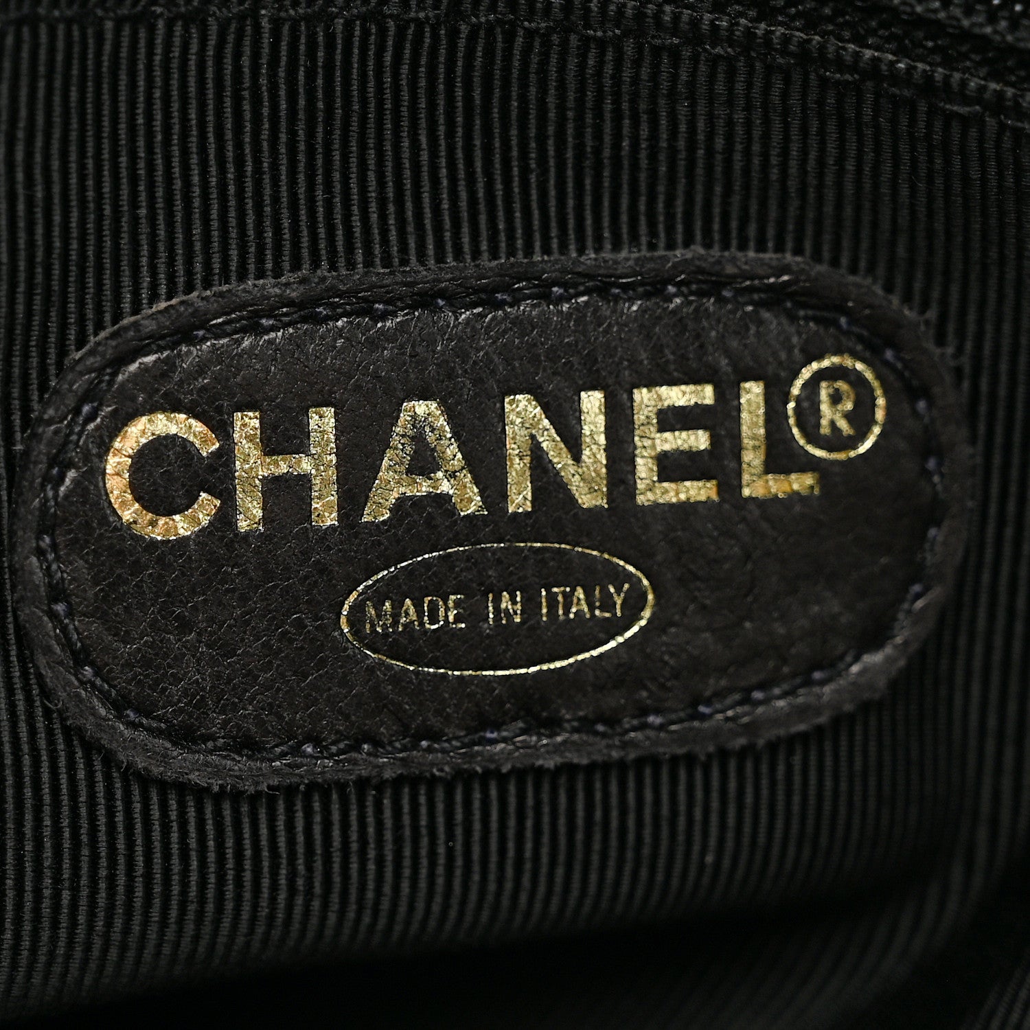Chanel Caviar Triple CC Shoulder Bag Black