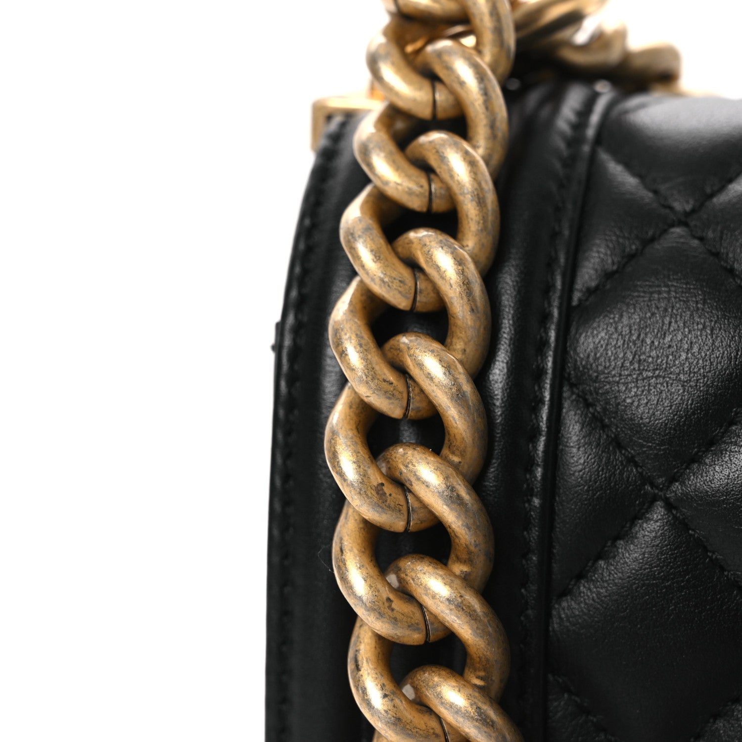 Chanel Lambskin Quilted Medium Boy Flap Black