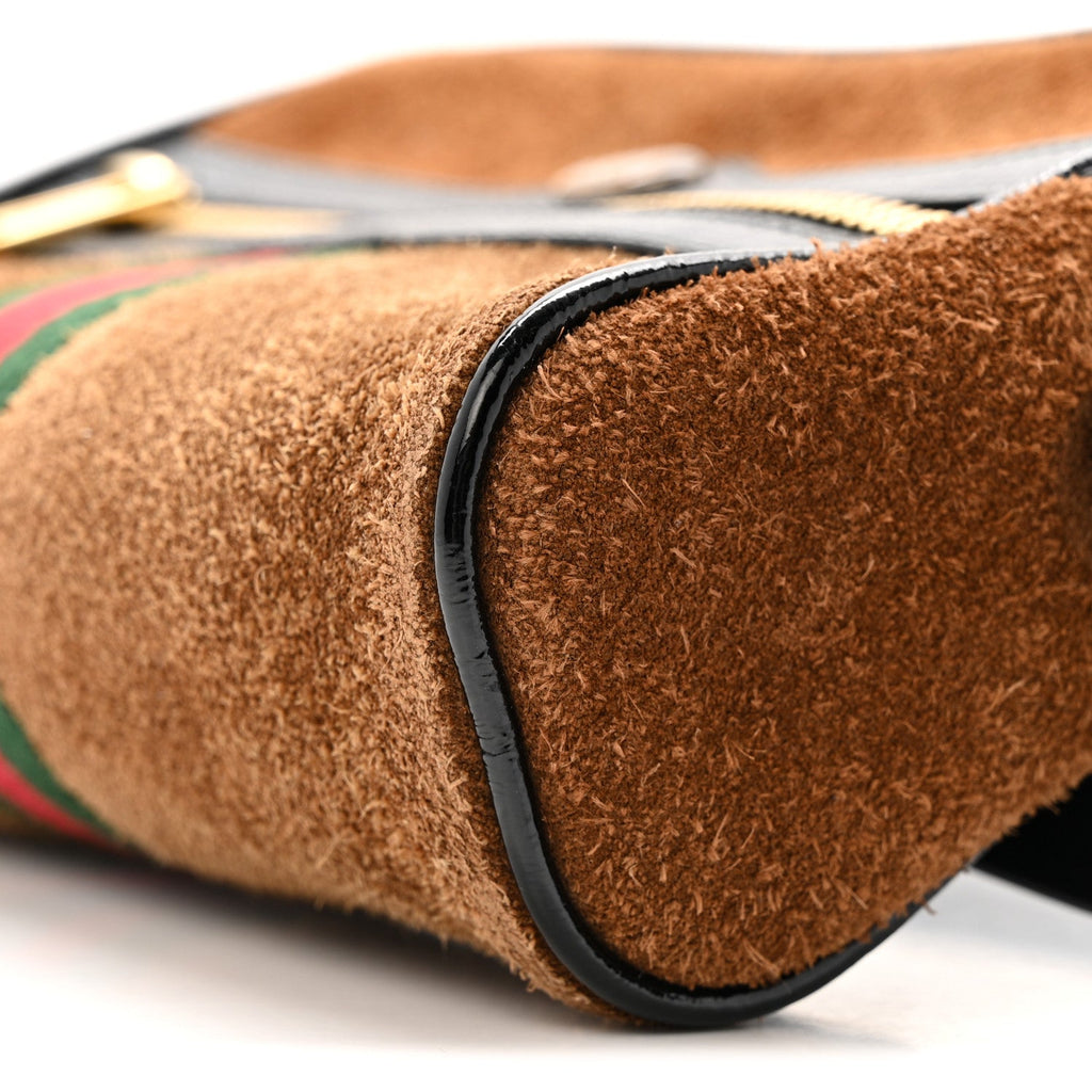 Gucci Suede Small Ophidia Belt Bag 85 34 Brown