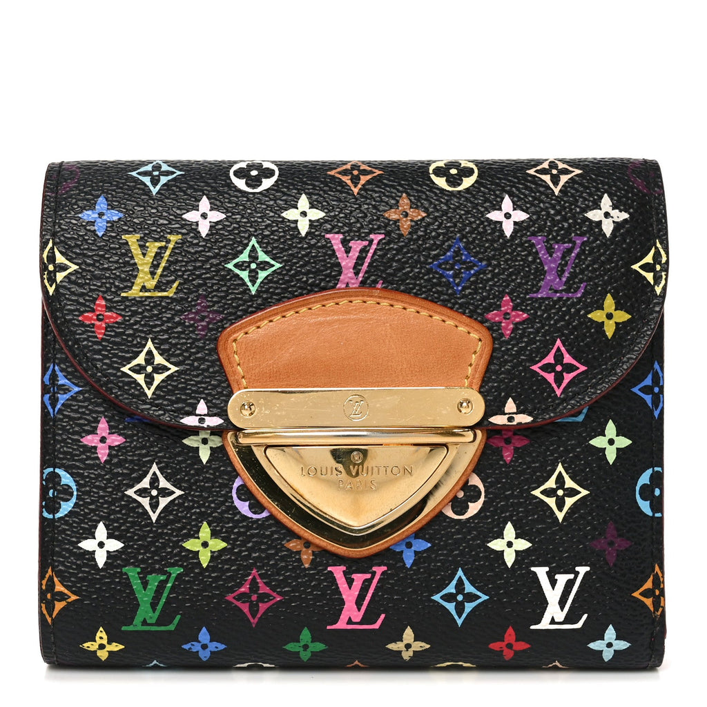 Louis Vuitton Monogram Multicolor Joey Wallet Black Grenade