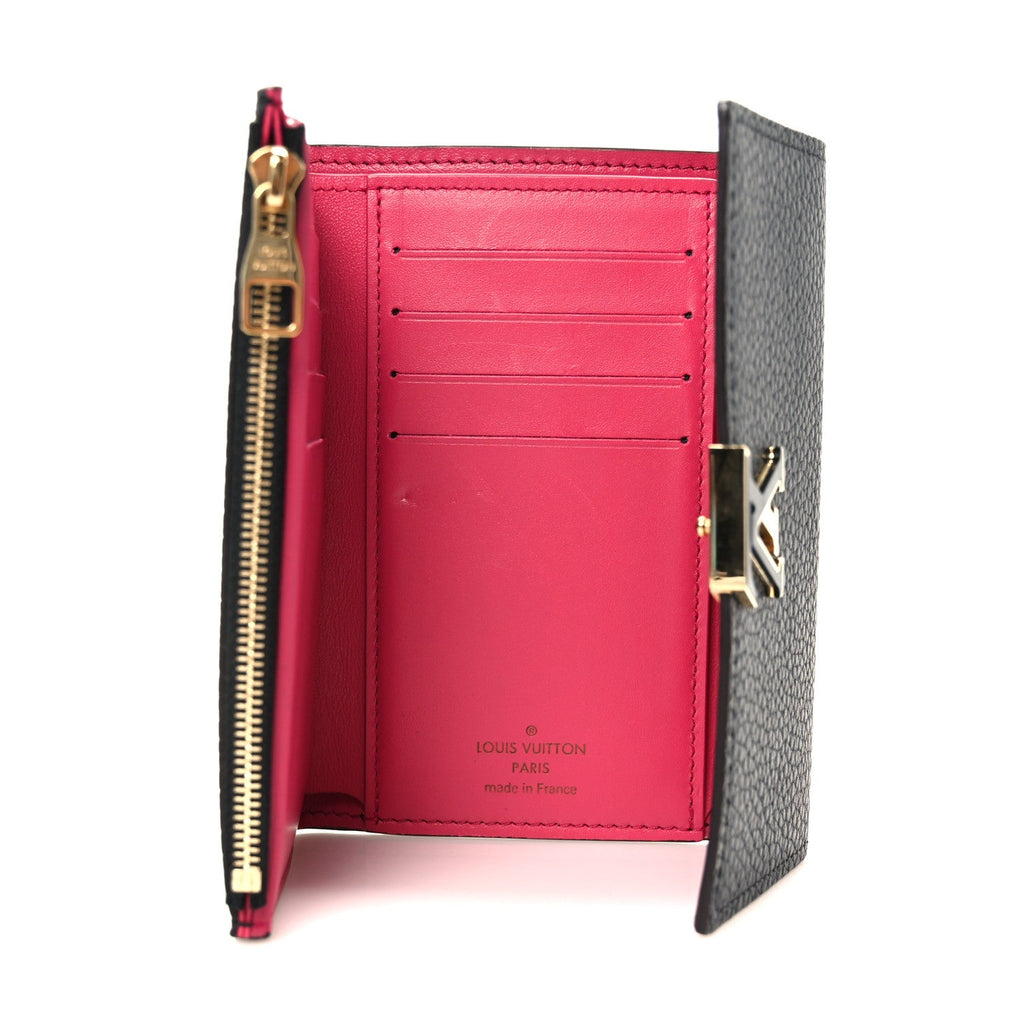 Louis Vuitton Taurillon Capucines Compact Wallet Black
