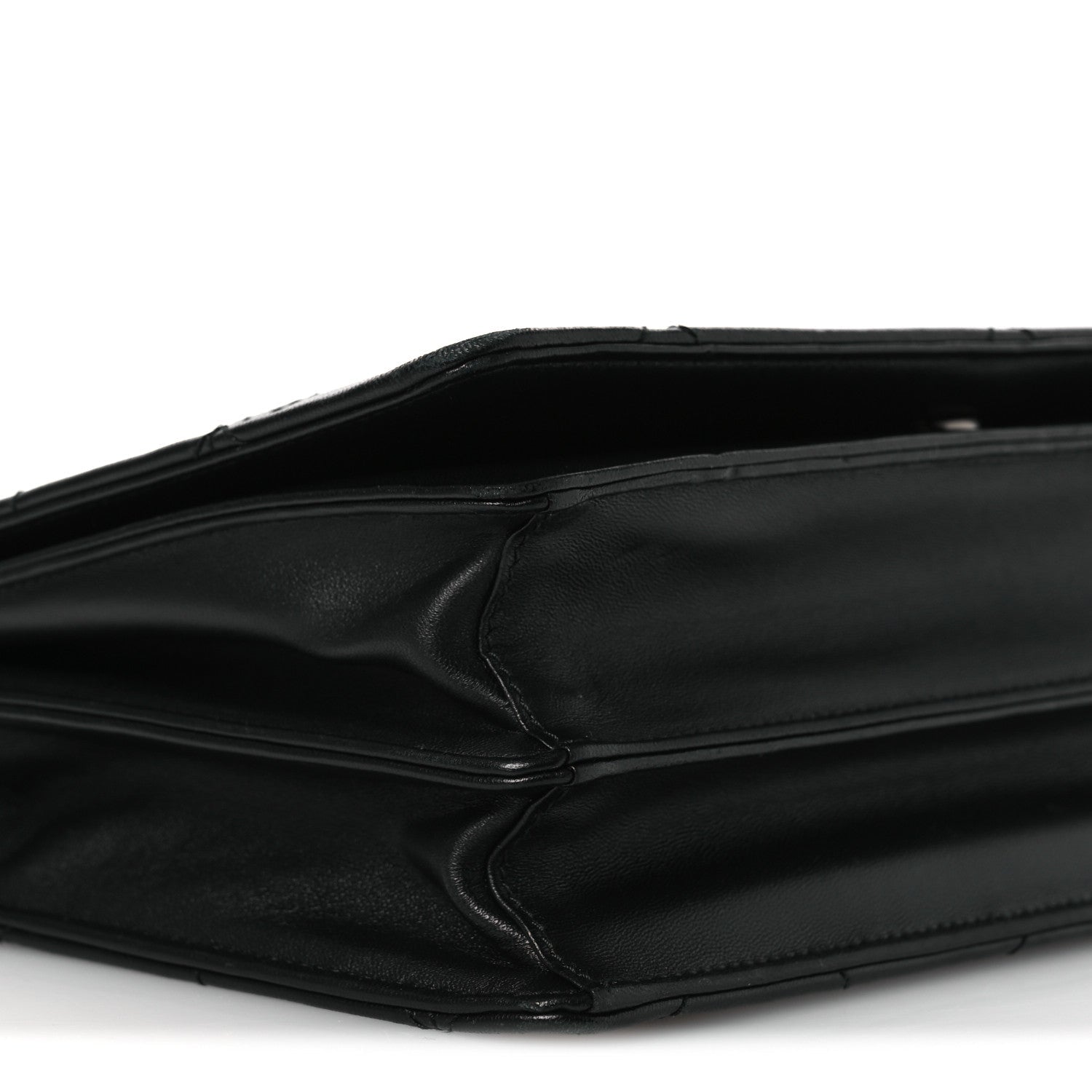 Prada Nappa Triangle Stitched Spectrum Shoulder Bag Black