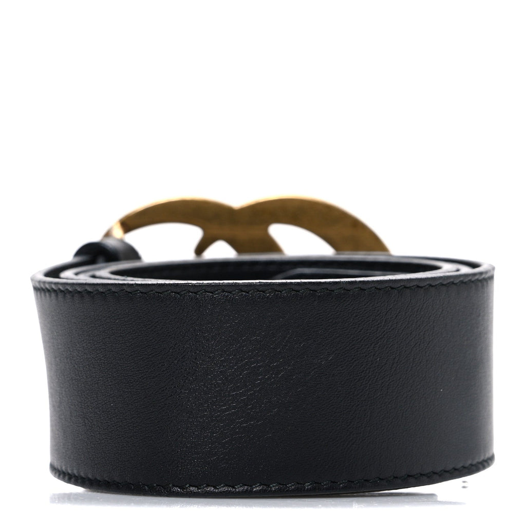 Gucci Calfskin Double G 40mm Belt 80 32 Black