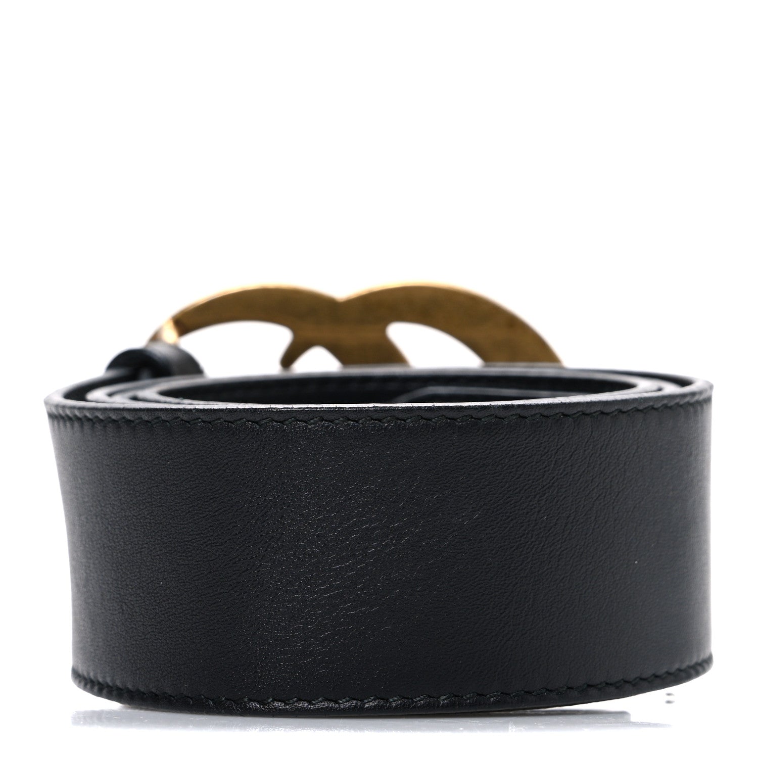 Gucci Calfskin Double G 40mm Belt 80 32 Black