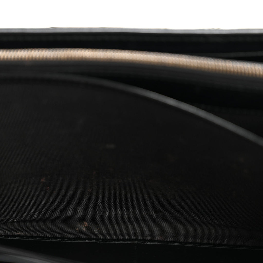 Gucci Calfskin Matelasse GG Marmont Chain Wallet Black