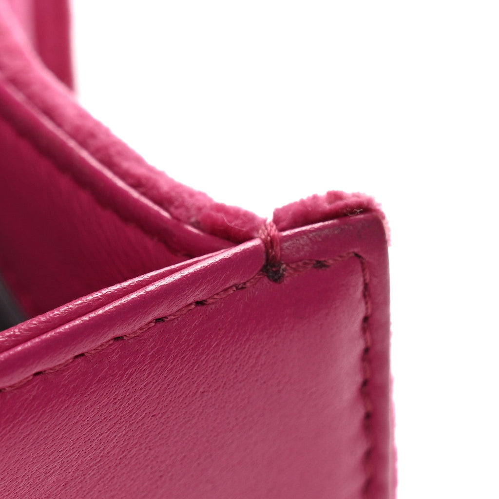 Chanel Velvet Quilted Small Boy Flap Fuchsia