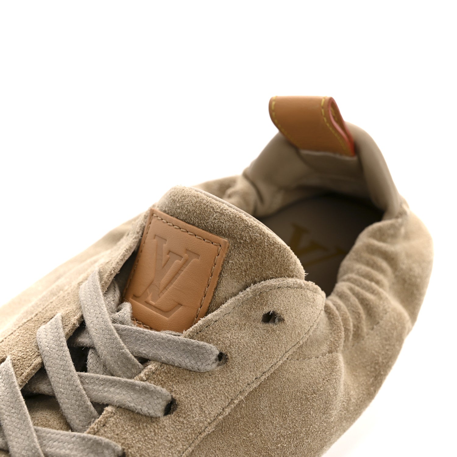 Louis Vuitton Suede Calfskin LV Soft Sneakers 9 Beige