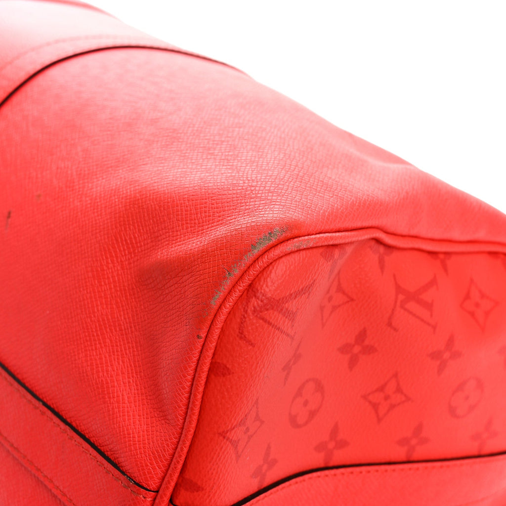 Louis Vuitton Taigarama Keepall Bandouliere 50 Fire Red