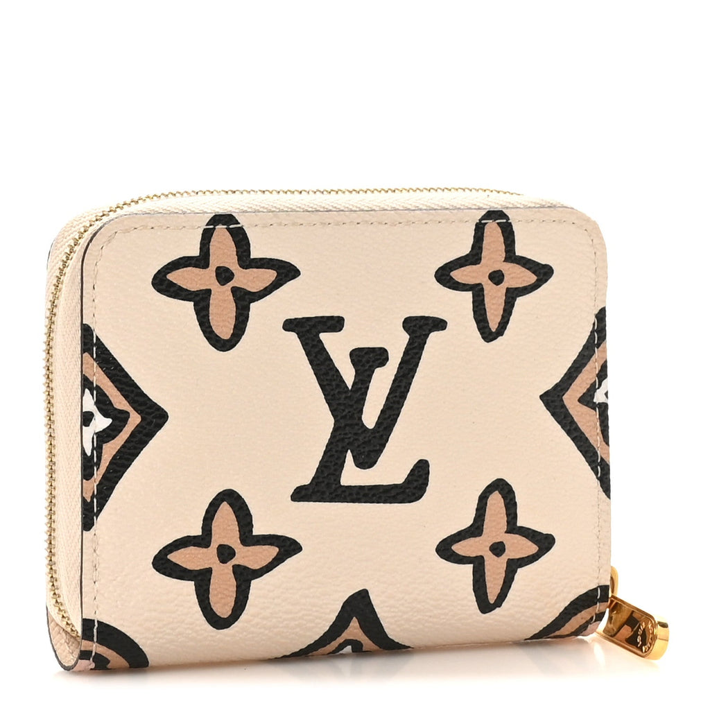 Louis Vuitton Monogram Giant Wild At Heart Zippy Coin Purse Creme