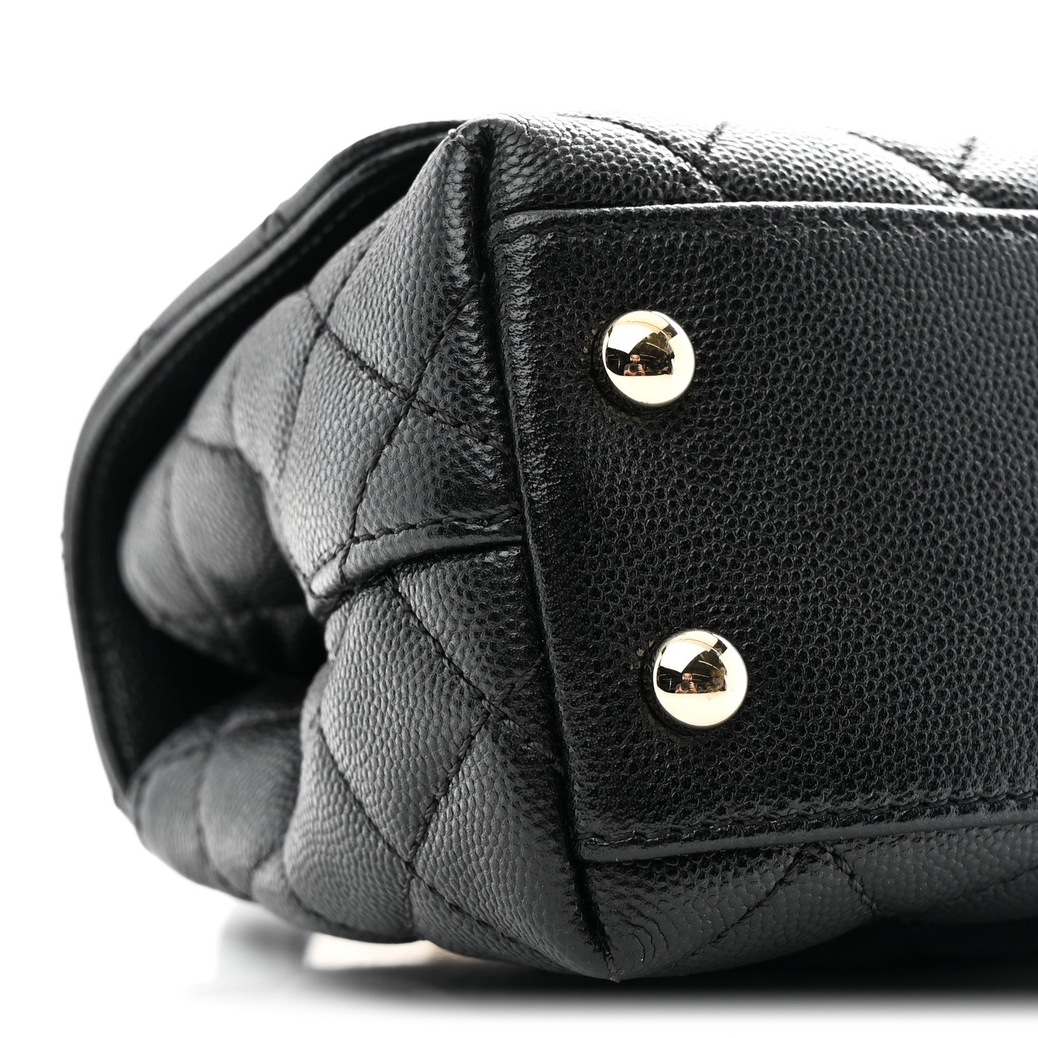 Chanel Caviar Quilted Extra Mini Coco Handle Flap Black