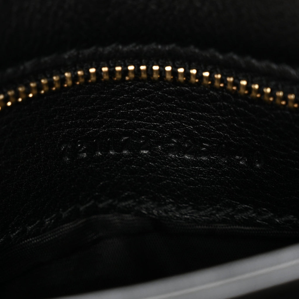 Gucci Roxy Calfskin Web Medium Studded Blondie Shoulder Flap Bag Black