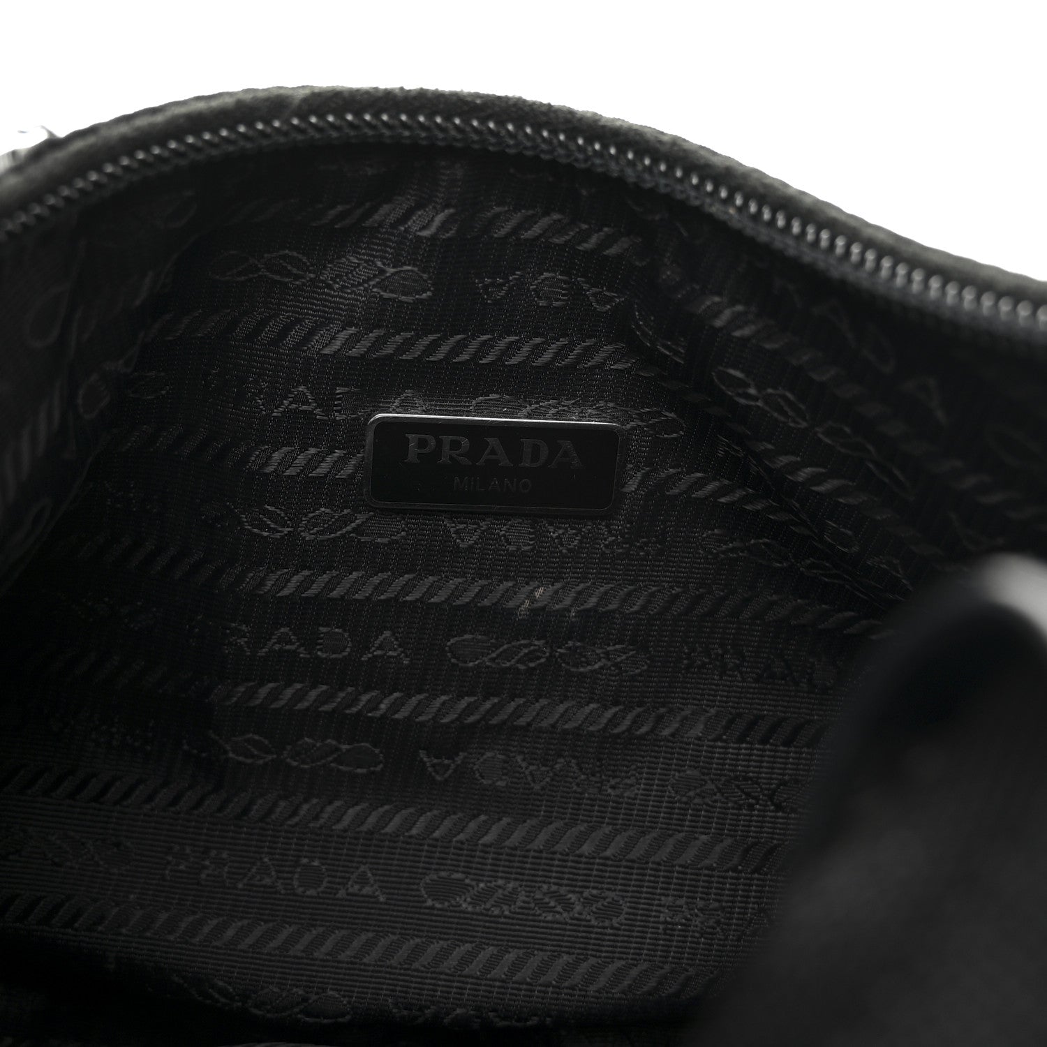 Prada Tessuto Nylon Mini Re-Edition 2000 Bag Black