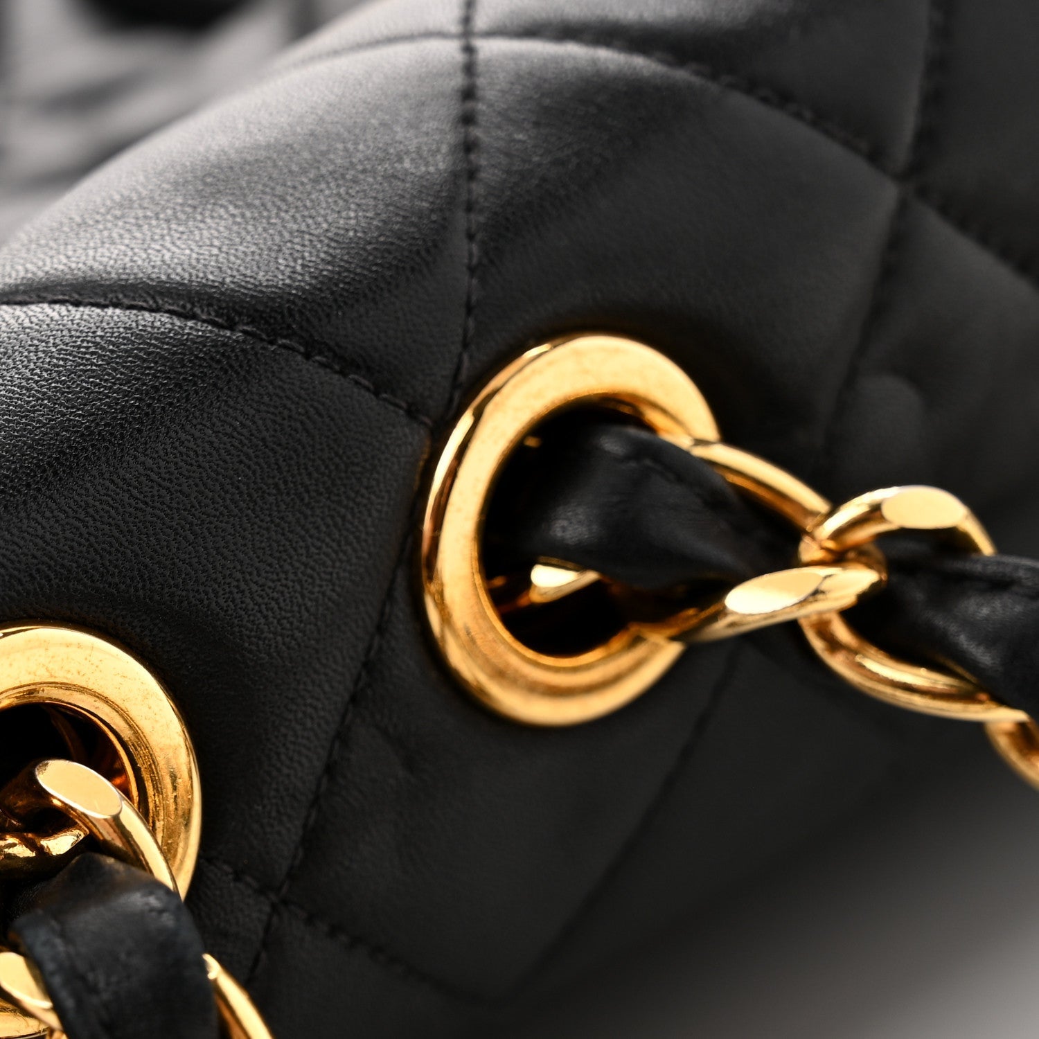 Chanel Lambskin Quilted XL Jumbo Single Flap Black