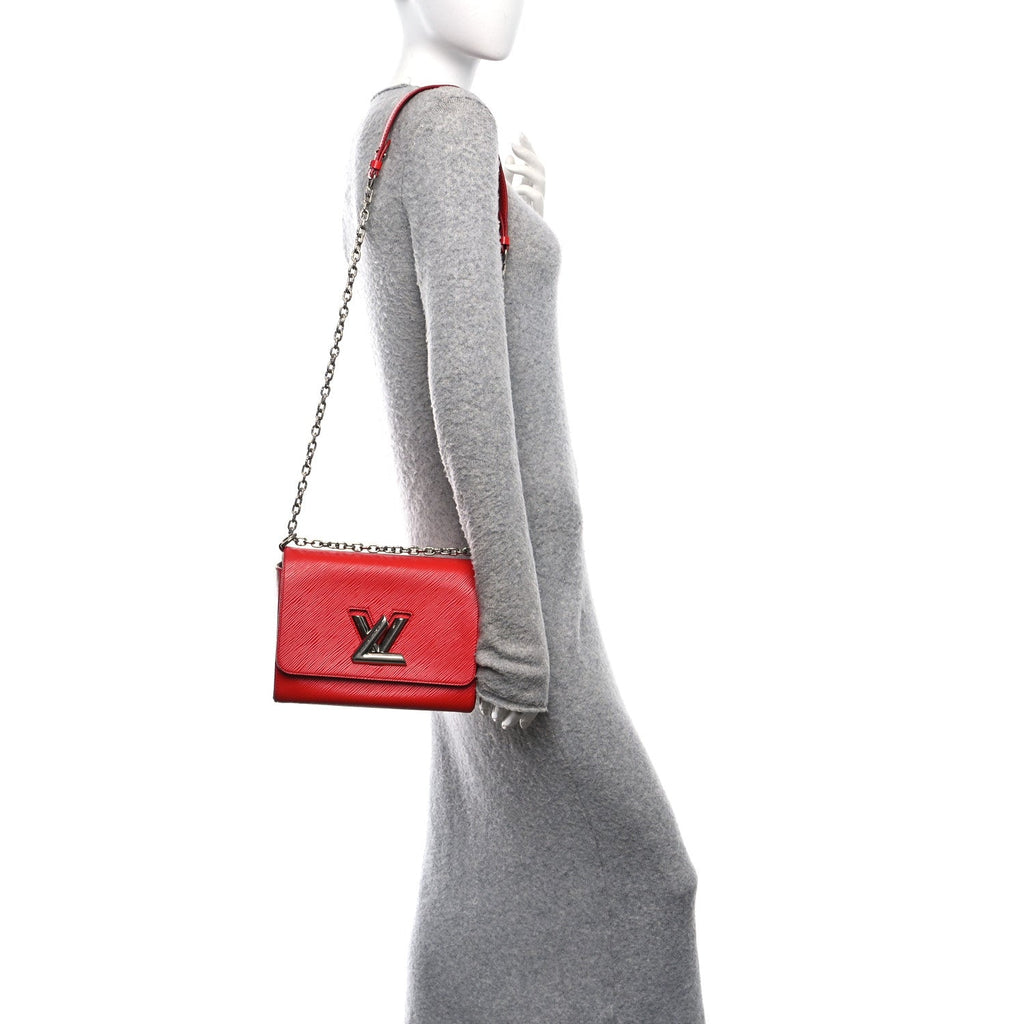 Louis Vuitton Epi Twist Shoulder Bag MM Coquelicot