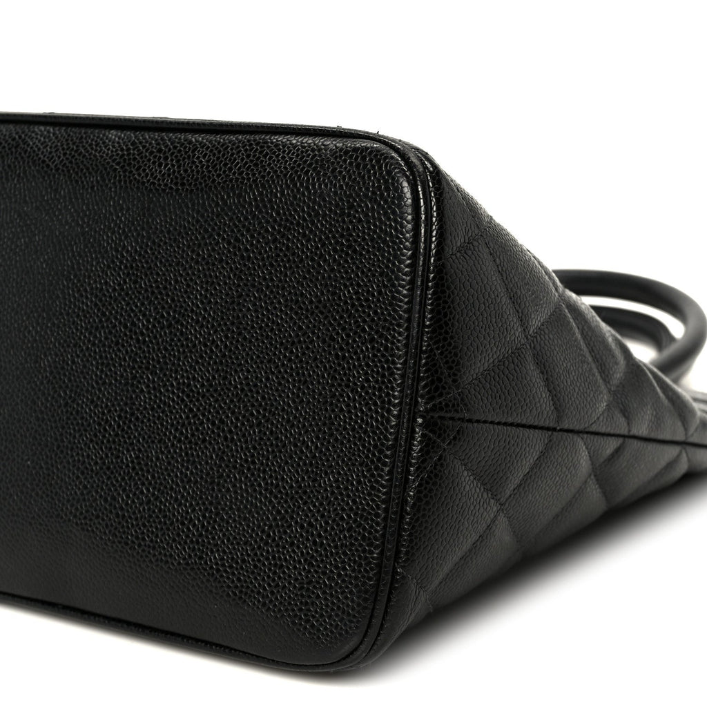 Chanel Caviar Quilted Medallion Tote Black