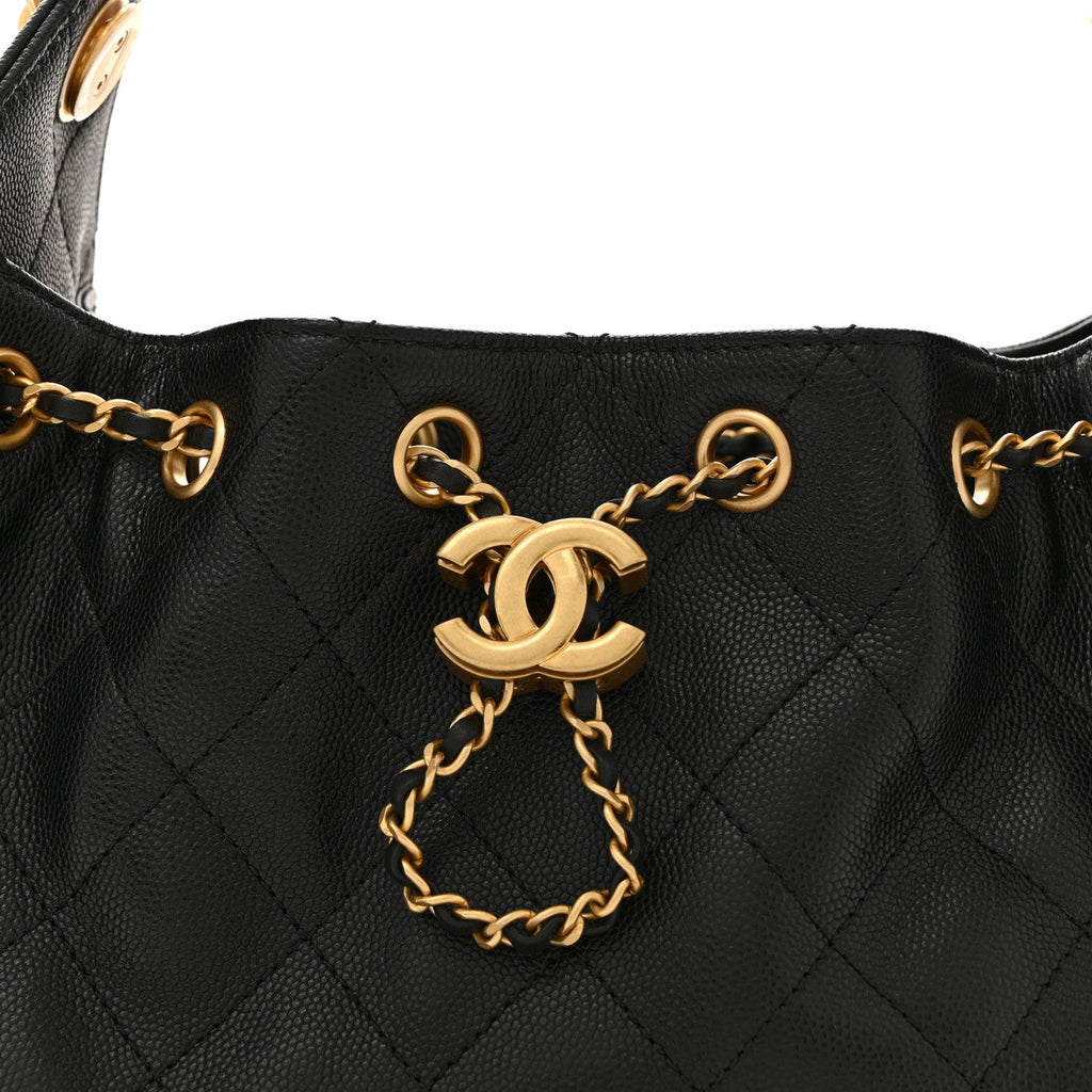 Chanel Caviar Quilted Mini Chanel 25 Handbag Black