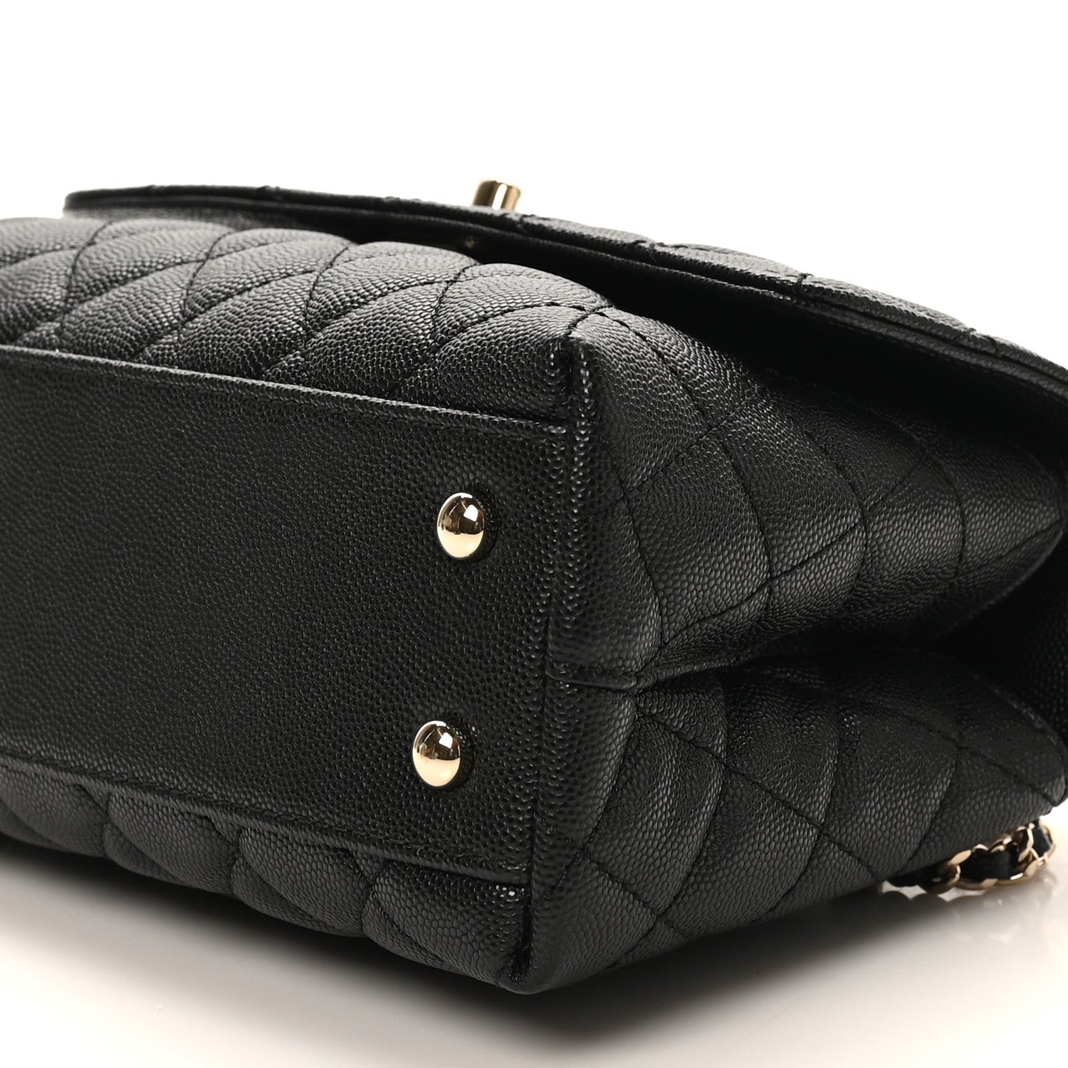 Chanel Caviar Quilted Mini Coco Handle Flap Black