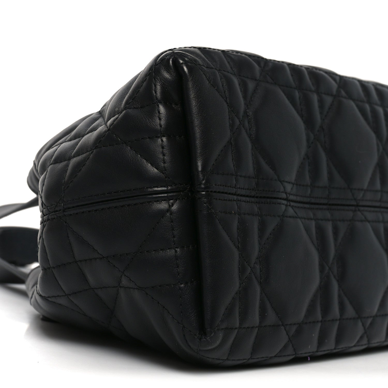 Christian Dior Calfskin Macrocannage Small Toujours Black