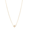 Louis Vuitton 18K Yellow Gold Diamond Idylle Blossom Pendant Pave Necklace