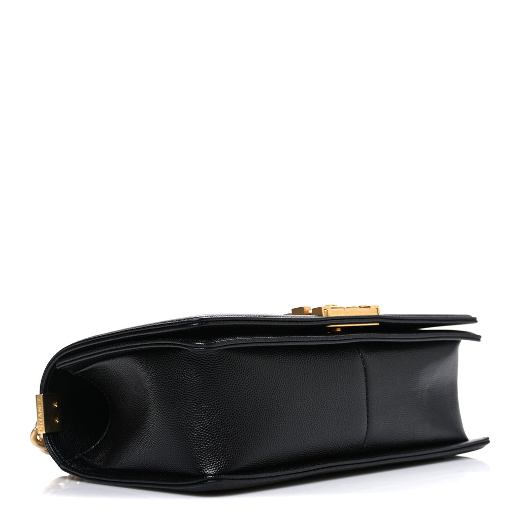Chanel Caviar Quilted Medium Boy Flap Black