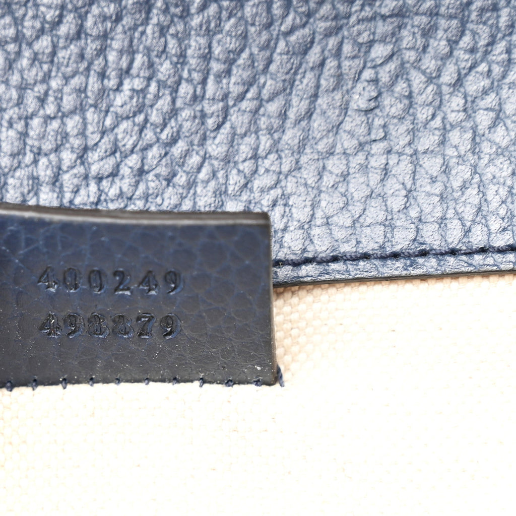 Gucci Dollar Calfskin Crystal Small Dionysus Shoulder Bag Blue Agata Montana Sapphire