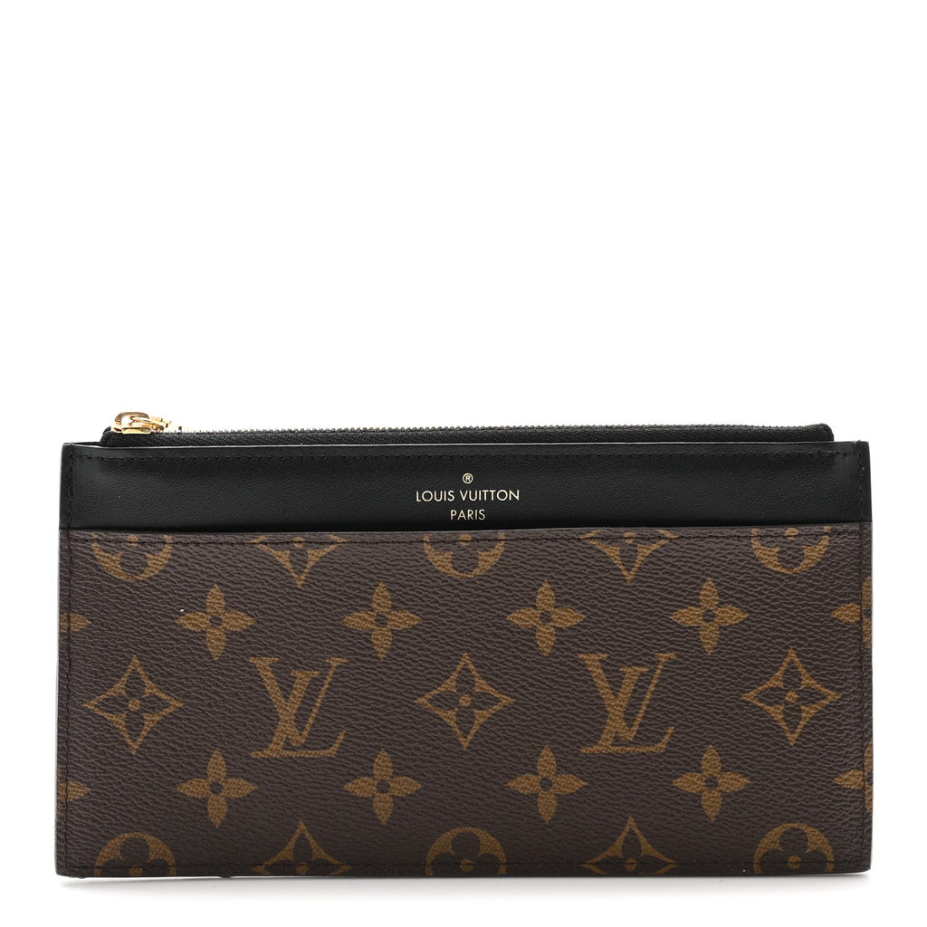 Louis Vuitton Monogram Slim Purse Black