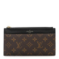Louis Vuitton Monogram Slim Purse Black