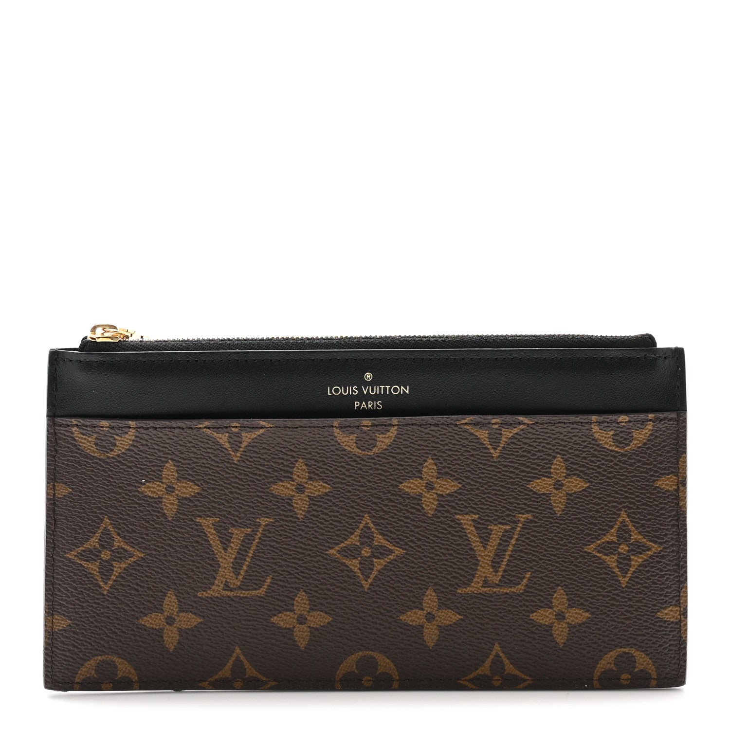 Louis Vuitton Monogram Slim Purse Black
