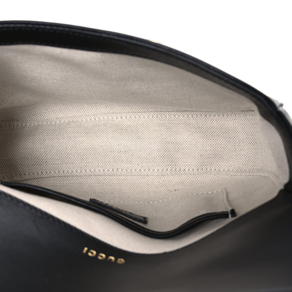 Gucci Arabella Calfskin Horsebit 1955 Shoulder Bag  Black