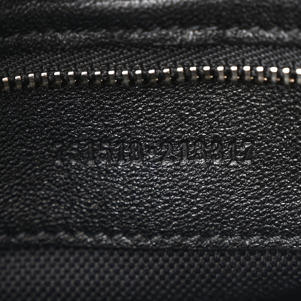 Gucci Sakai Be Green Calfskin Diagonal Stitched Small Blondie Tote Black