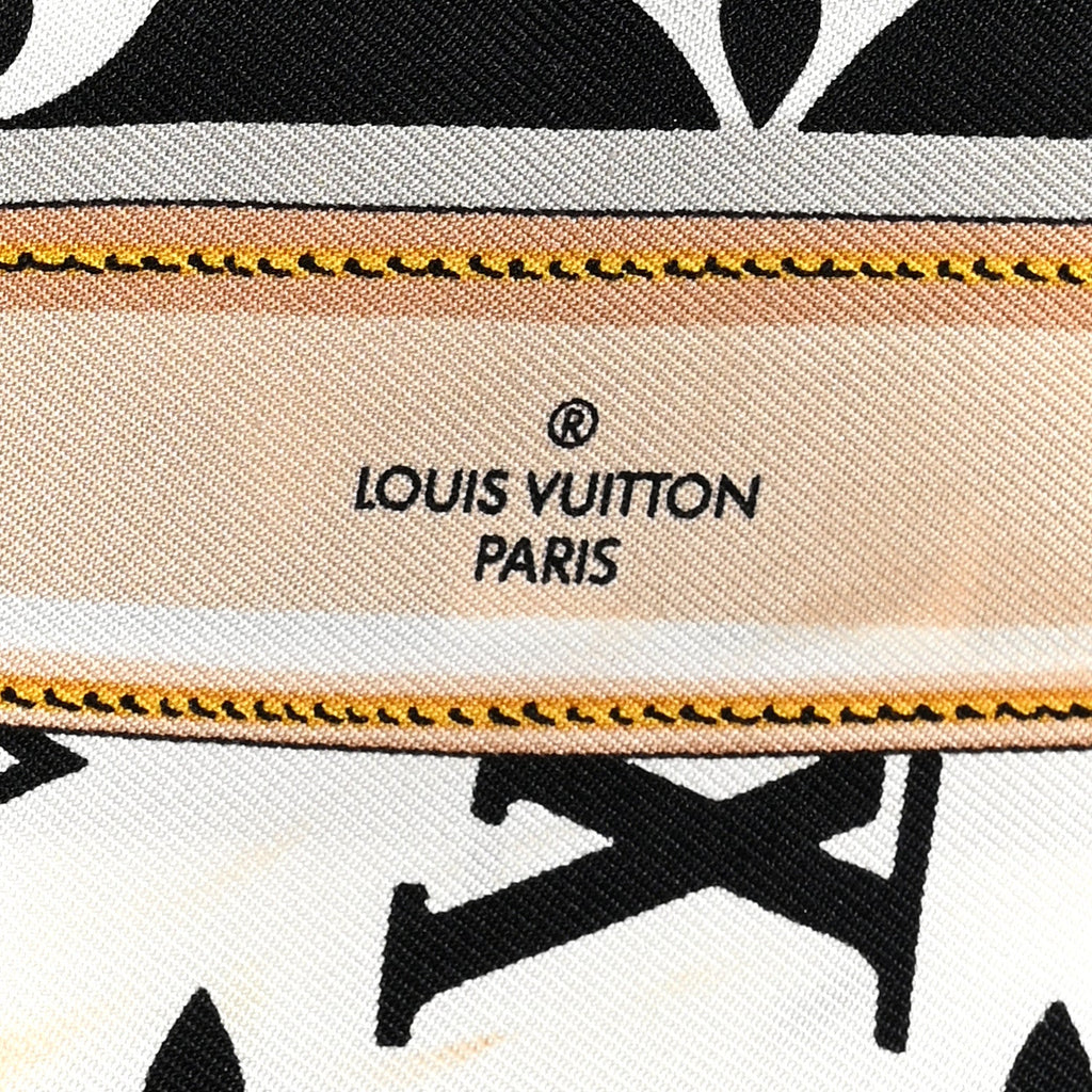 Louis Vuitton Silk Monogram Confidential Bandeau Black