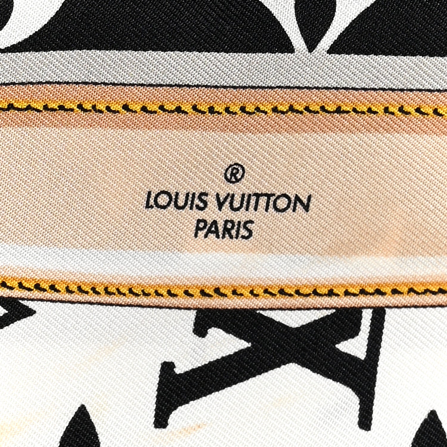 Louis Vuitton Silk Monogram Confidential Bandeau Black