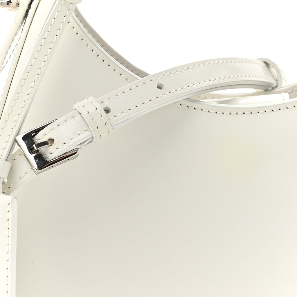 Gucci Master Lux Calfskin Horsebit Chain Shoulder Bag Great White