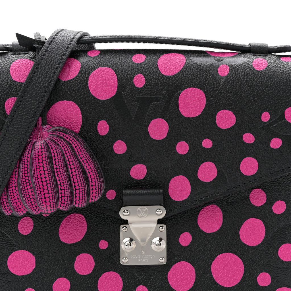 Louis Vuitton LV x YK Empreinte Monogram Giant Pochette Metis Black Fuchsia