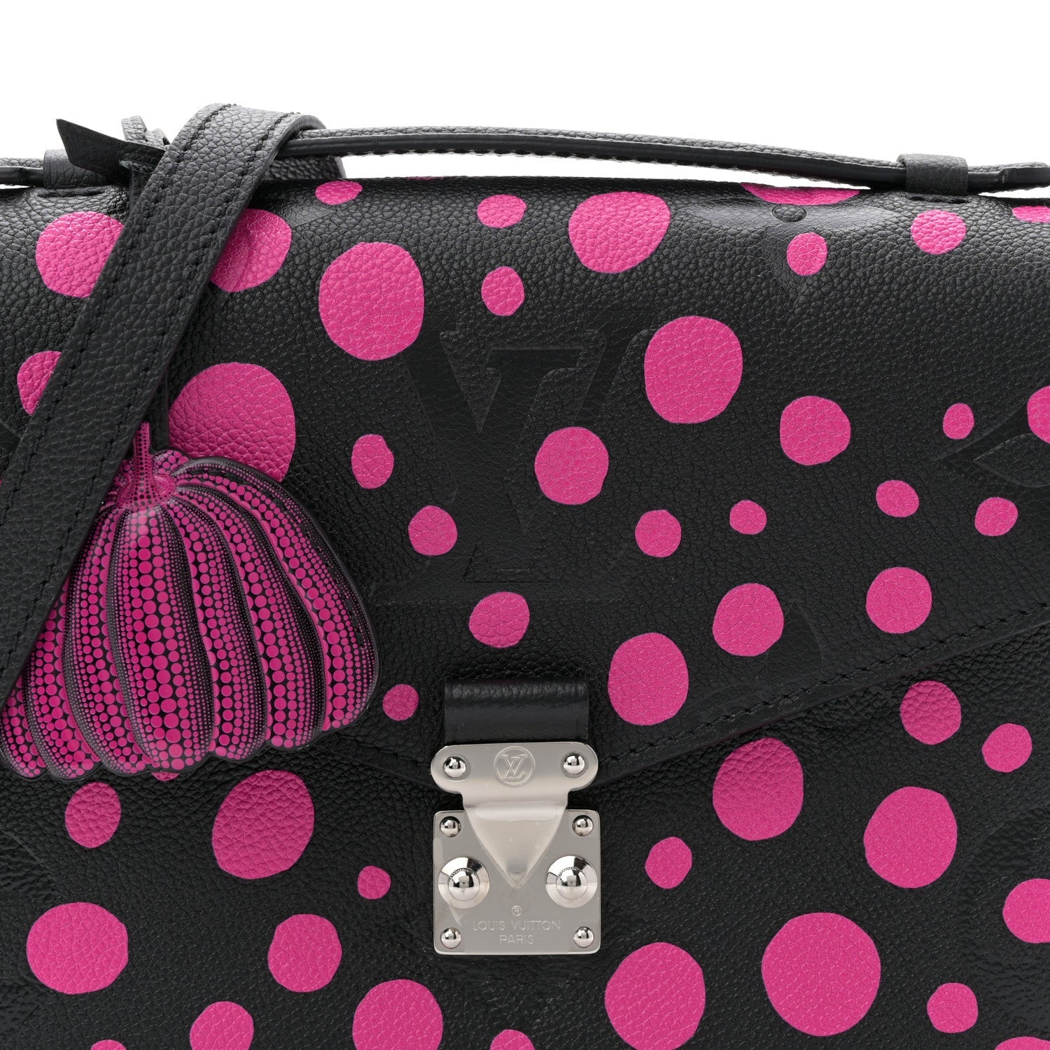 Louis Vuitton LV x YK Empreinte Monogram Giant Pochette Metis Black Fuchsia