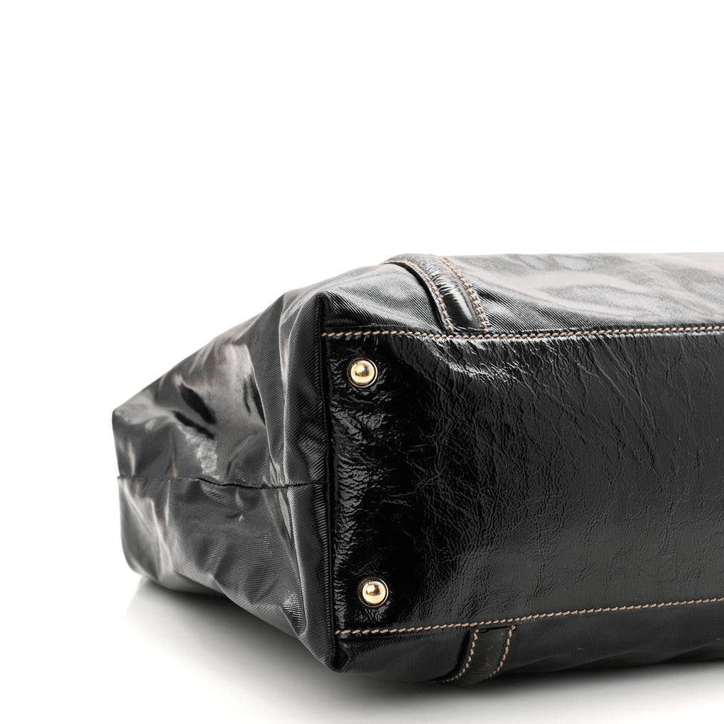Gucci Dialux Medium Britt Tote Black
