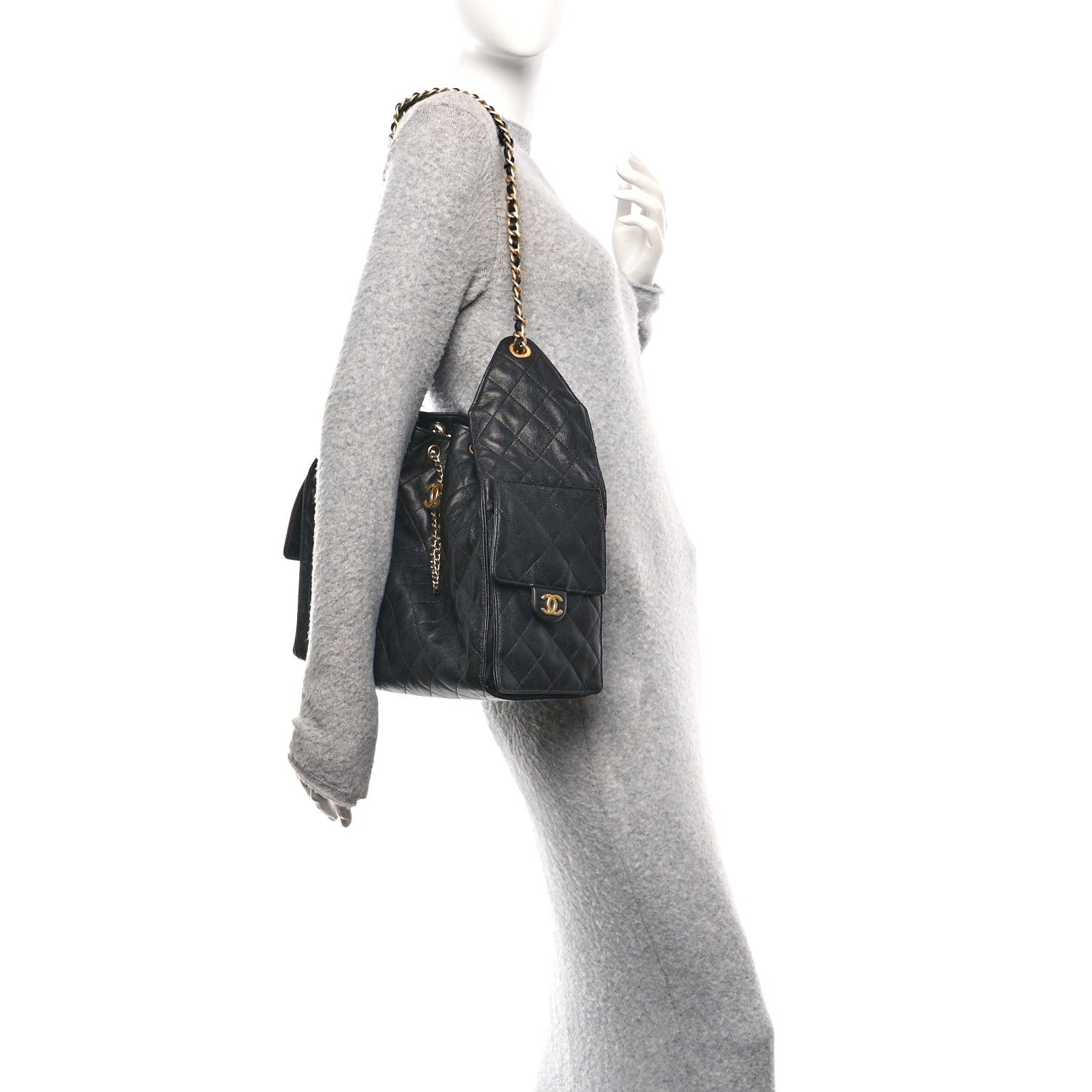 Chanel Caviar Quilted Medium Chanel 25 Handbag Black