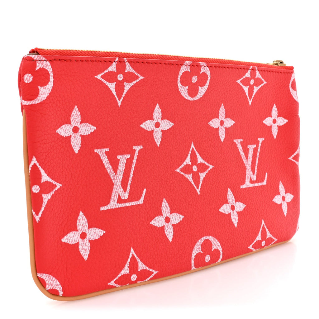 Louis Vuitton Calfskin Monogram Speedy P9 Bandouliere 50 Pochette Red
