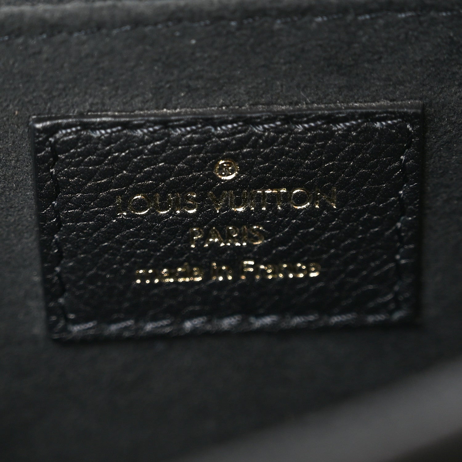 Louis Vuitton Grained Calfskin Lockme Chain Bag PM Black
