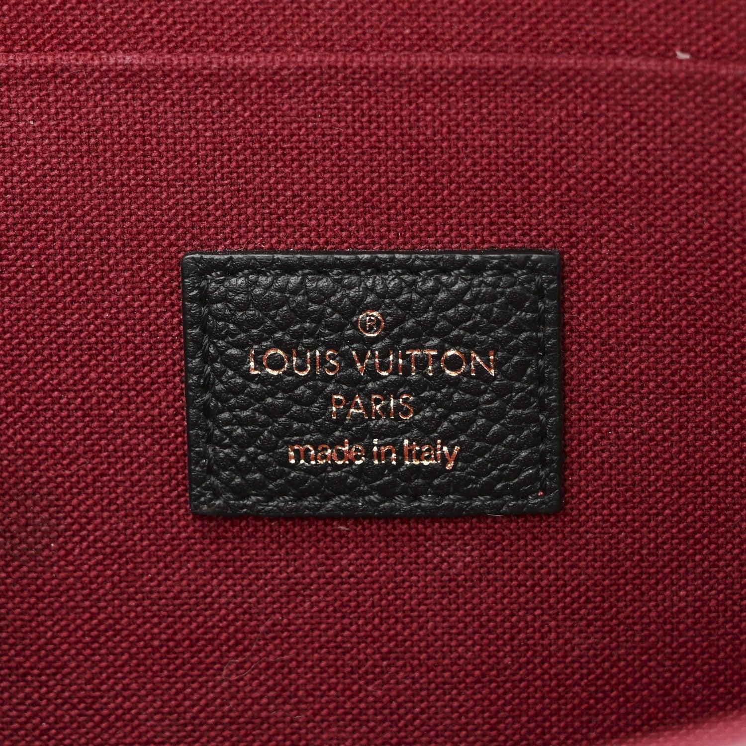 Louis Vuitton Empreinte Monogram Giant Felicie Pochette Black Beige