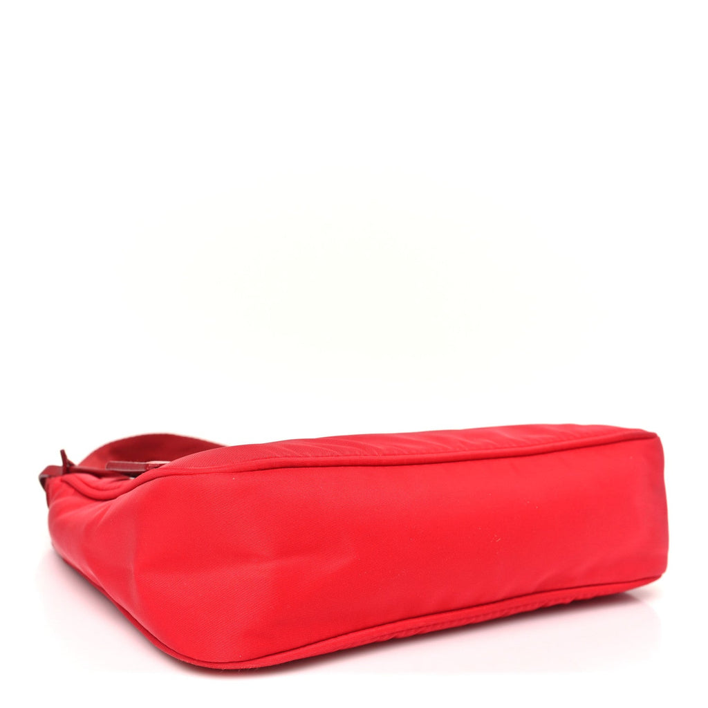 Prada Tessuto Nylon Mini Re-Edition 2000 Bag Rosso