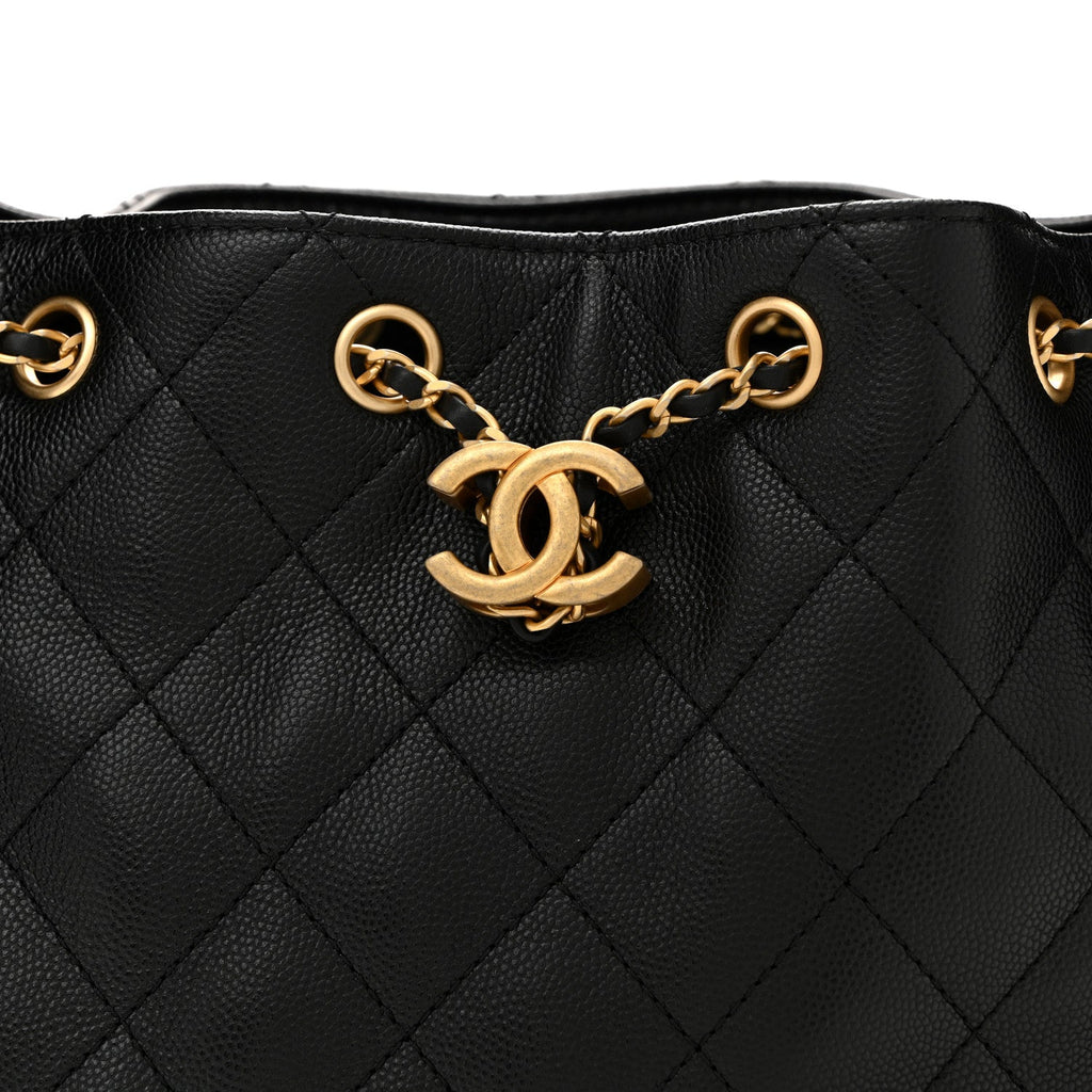 Chanel Caviar Quilted Small Chanel 25 Handbag Black